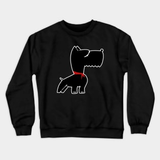 Scottie Dog Outline Crewneck Sweatshirt